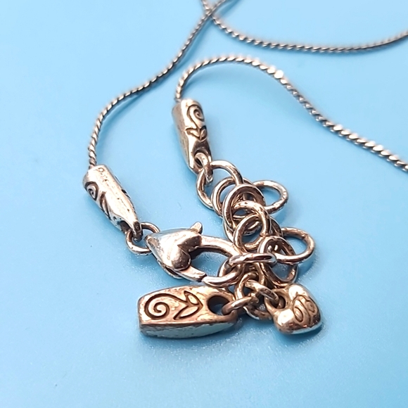 Brighton "ARIES Collection" Two-Tone Swarovski Crystal & Scrollwork Pendant Neck - Picture 7 of 15